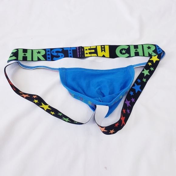 Andrew Christian Almost Naked Pride Blue Jock Underwear Small DEADSTOCK NWOT - Picture 5 of 7